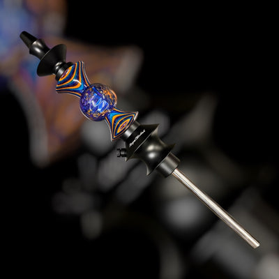 Regal Hookah Pawn Epoxy Blue Honeycomb Shape #5