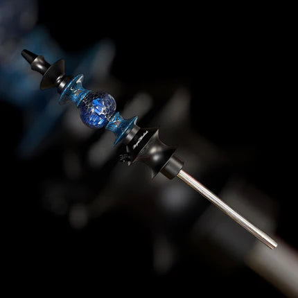Regal Hookah Pawn Epoxy Blue Honeycomb Shape #5