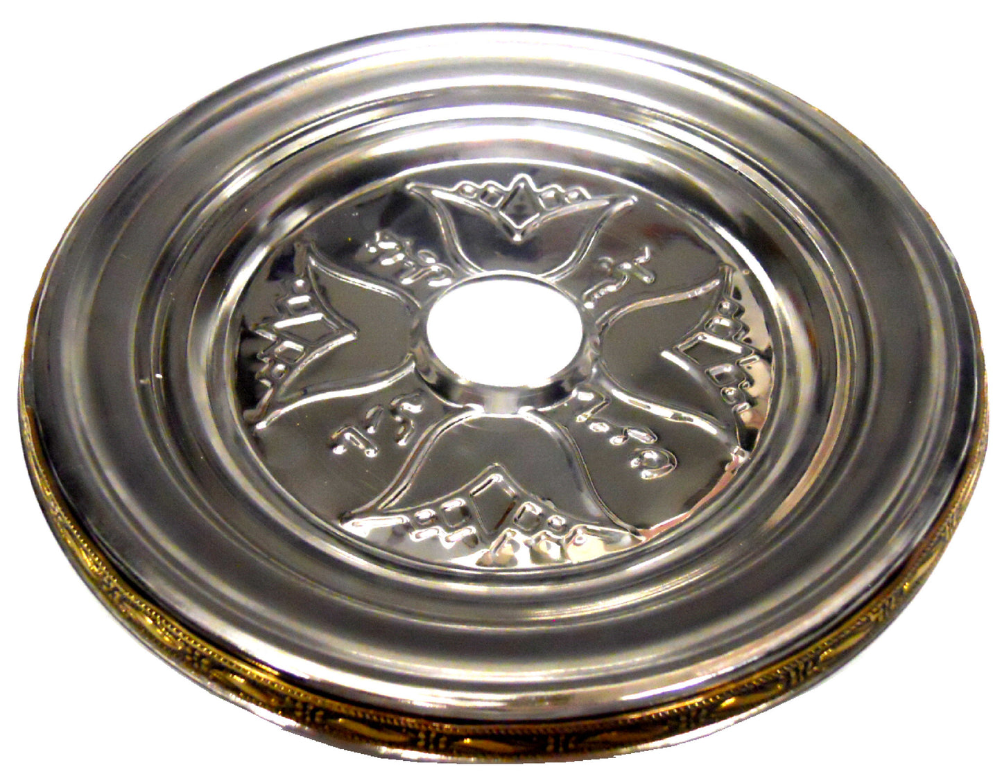 X Large Khalil Mamoon Gold Trim Tray