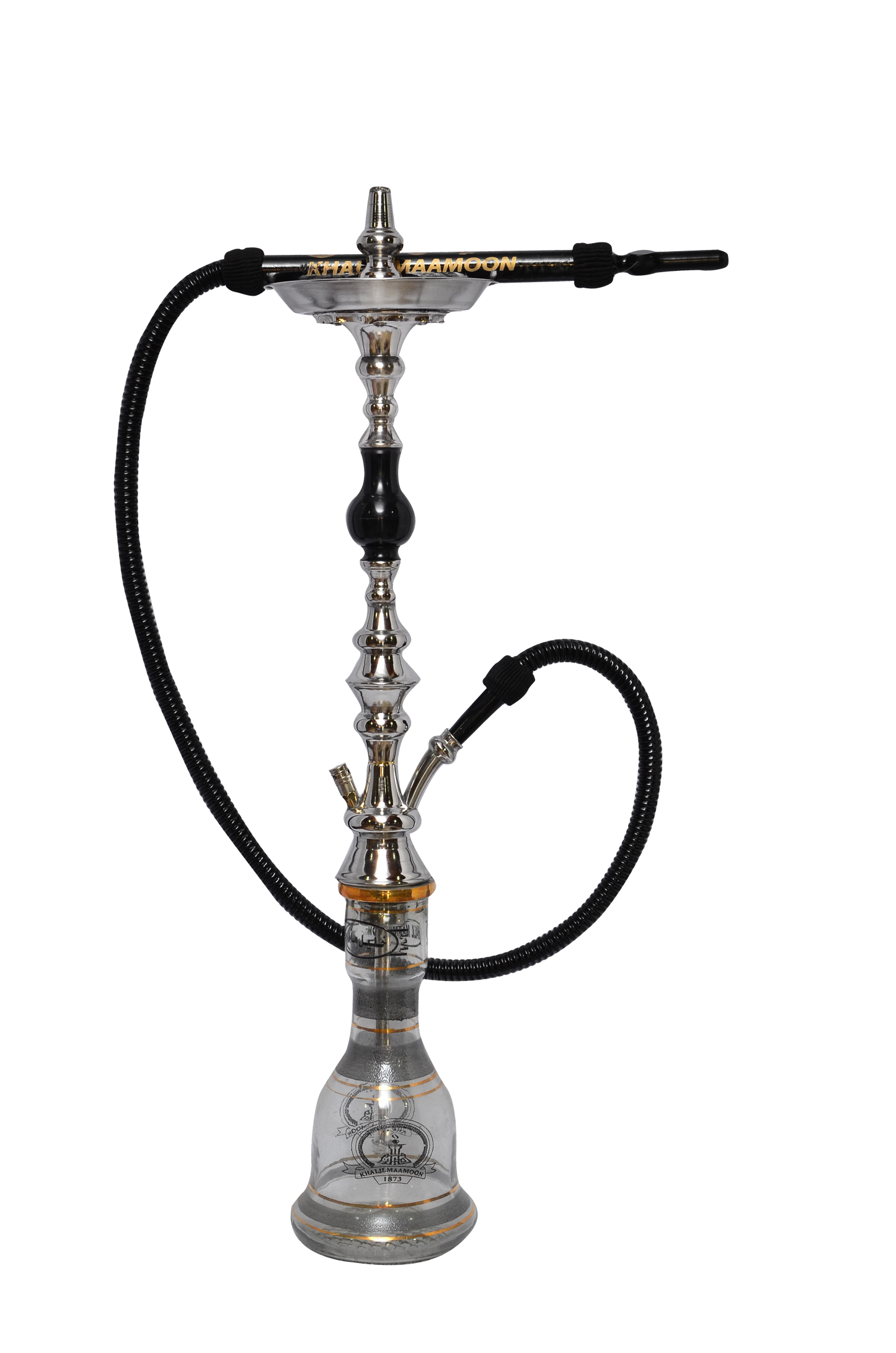 Khalil Mamoon Single Black Pearl 2 Door Hookah