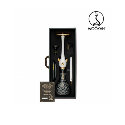 Wookah 24K Gold -Plated White Nox Black Check Set