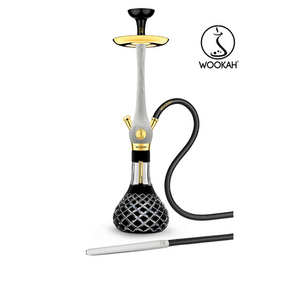 Wookah 24K Gold -Plated White Nox Black Check Set