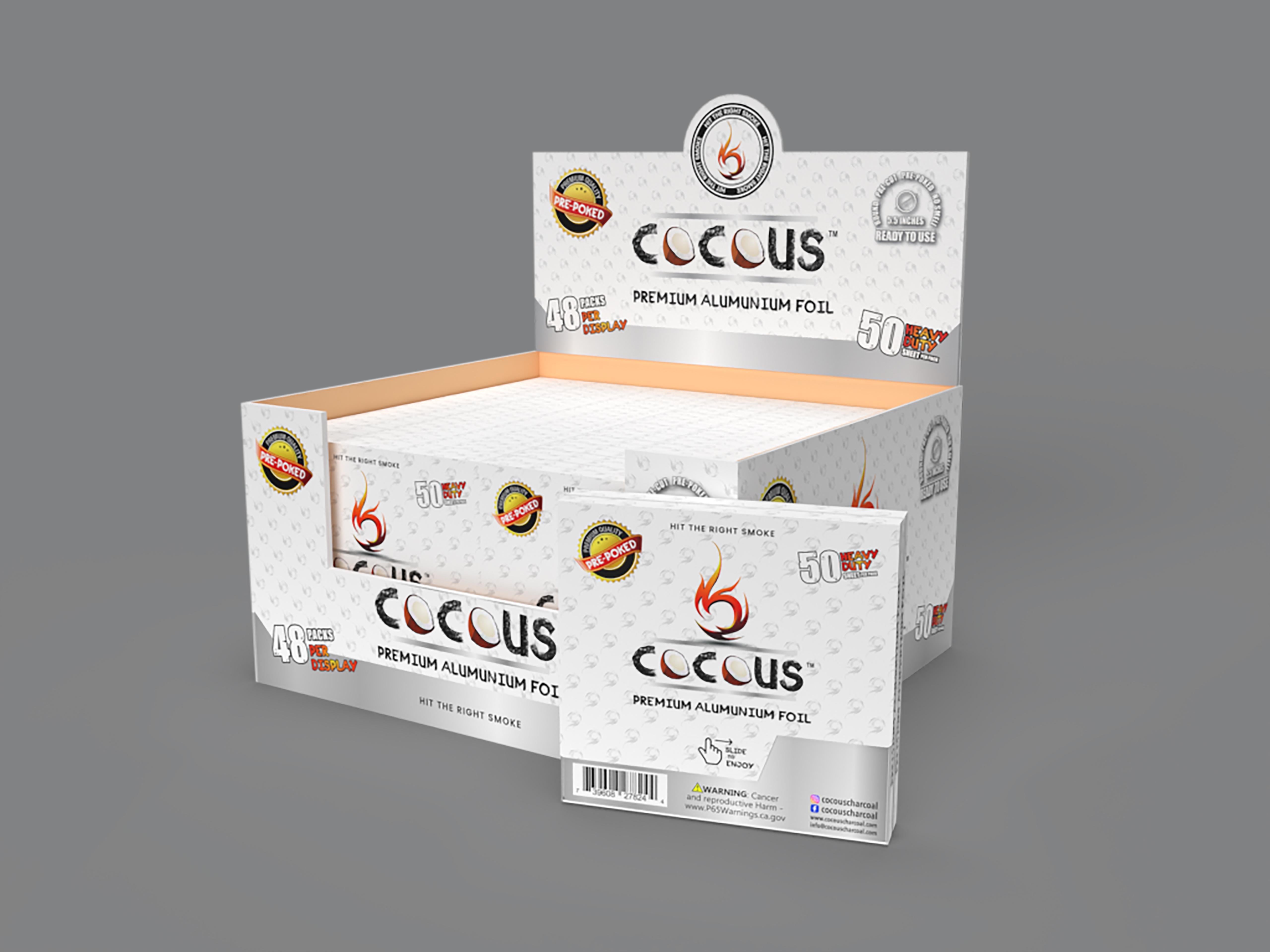 COCOUS Aluminum Pre-Poked Hookah Foil – 5StarHookah