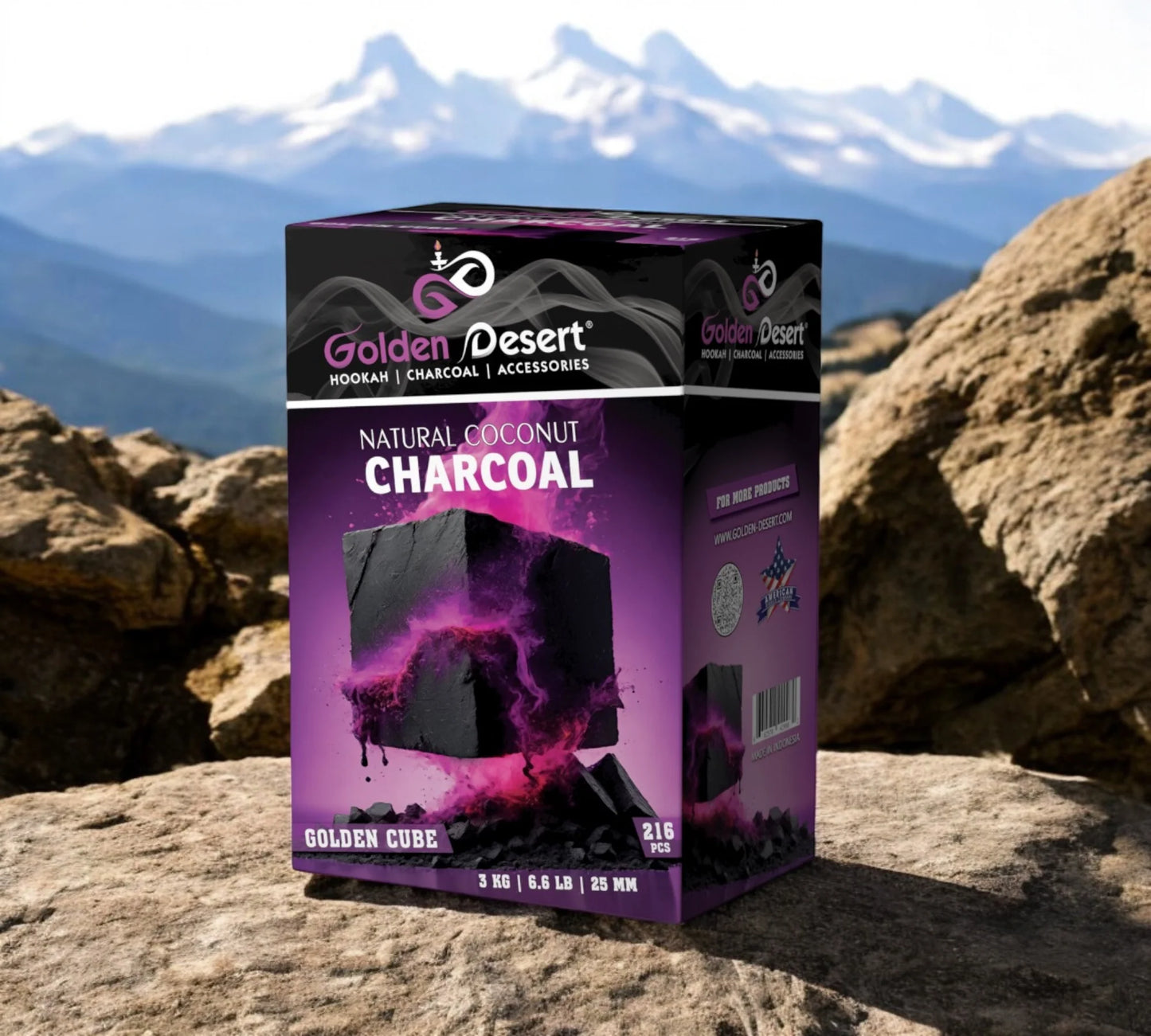 Golden Desert Charcoal 216pc (Cubes)