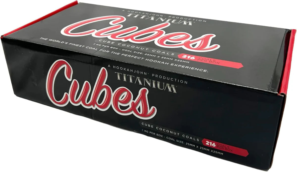 Titanium Coconut Charcoal 216ct (Cubes)
