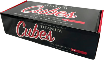 Titanium Coconut Charcoal 216ct (Cubes)