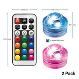 LED Color Changing Waterproof Puck Lights