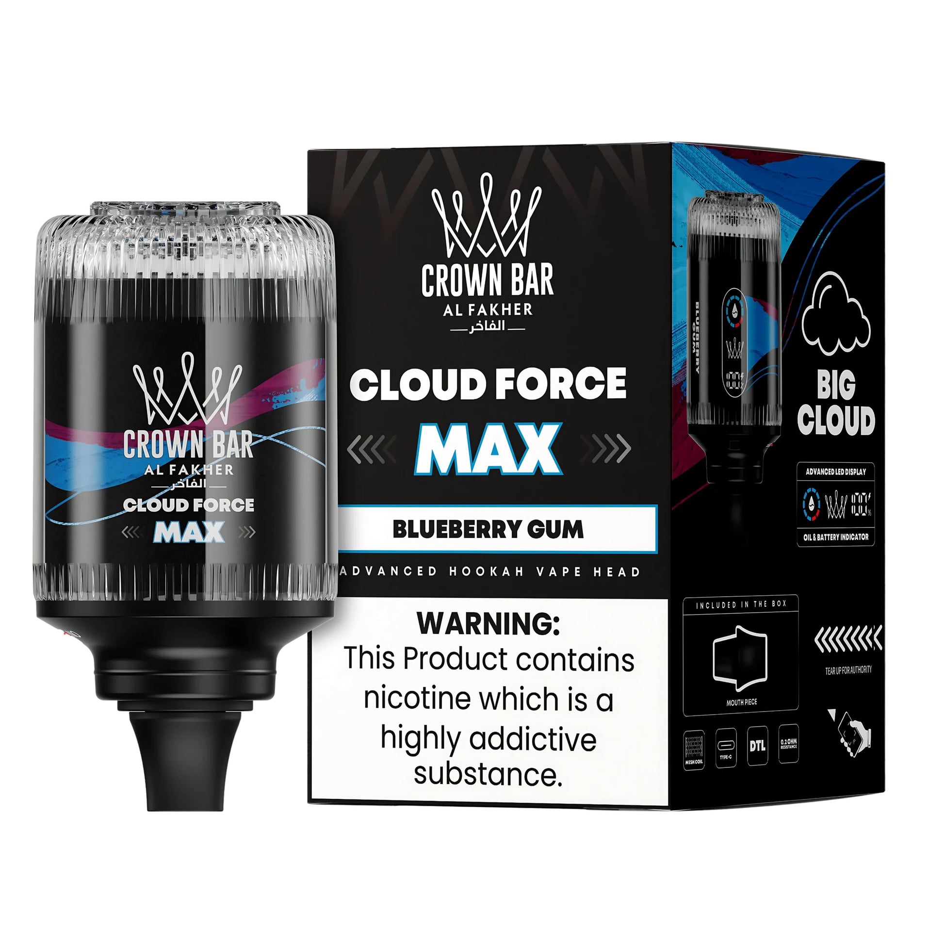 Al Fakher Cloud Force Max 50K 5StarHookah Al Fakher Cloud Force Max 50K 5StarHookah
