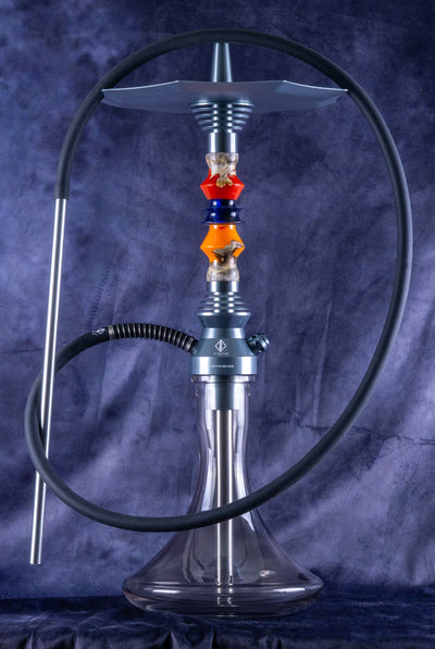 B2 Hookah v5 Delta Armenia Hookah Gun Metal - Precious Cut Collection