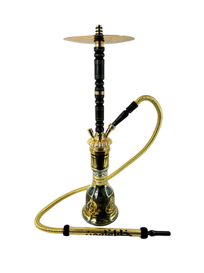 Khalil Mamoon Almani Abanoos Gold Hookah