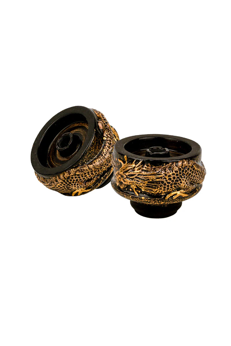 Geometry Dragon Black Phunnel Bowl