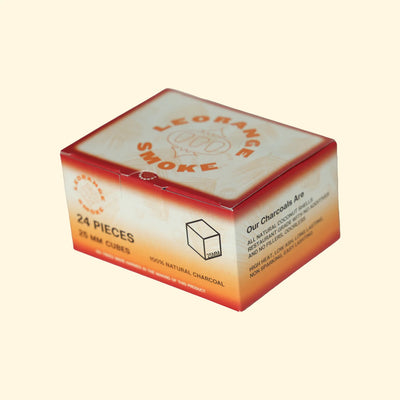LeOrange Hookah Charcoal 24-Piece 25MM Cube