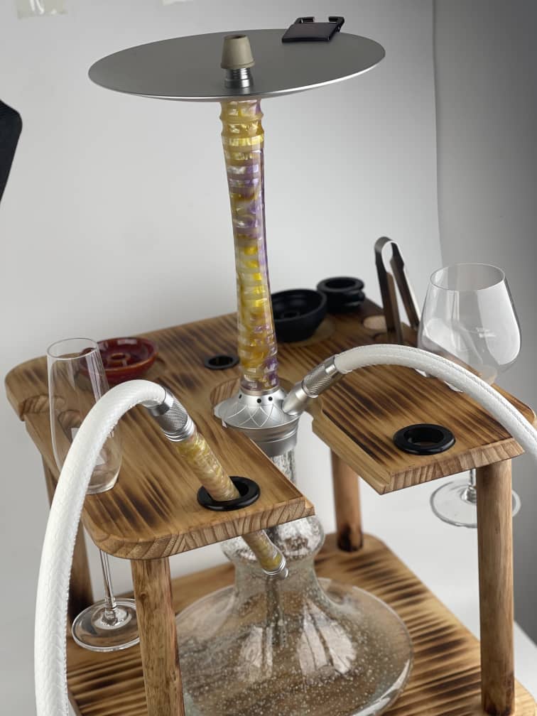 Owl Wooden Hookah Stands