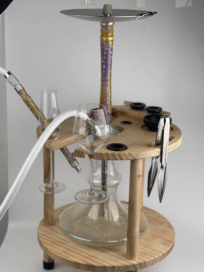 Owl Wooden Hookah Stands