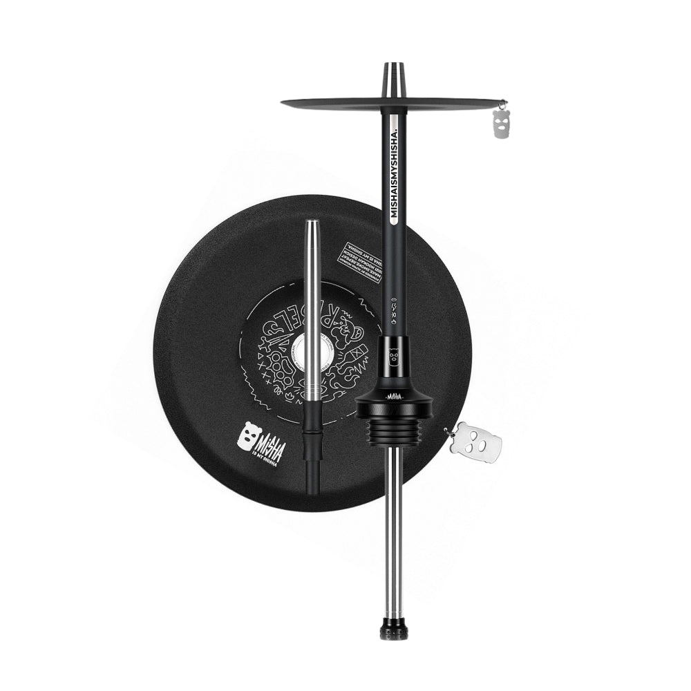MISHA シーシャ JET BLACK HOOKAH 卓上サイズ Misha Hookahs – 5StarHookah