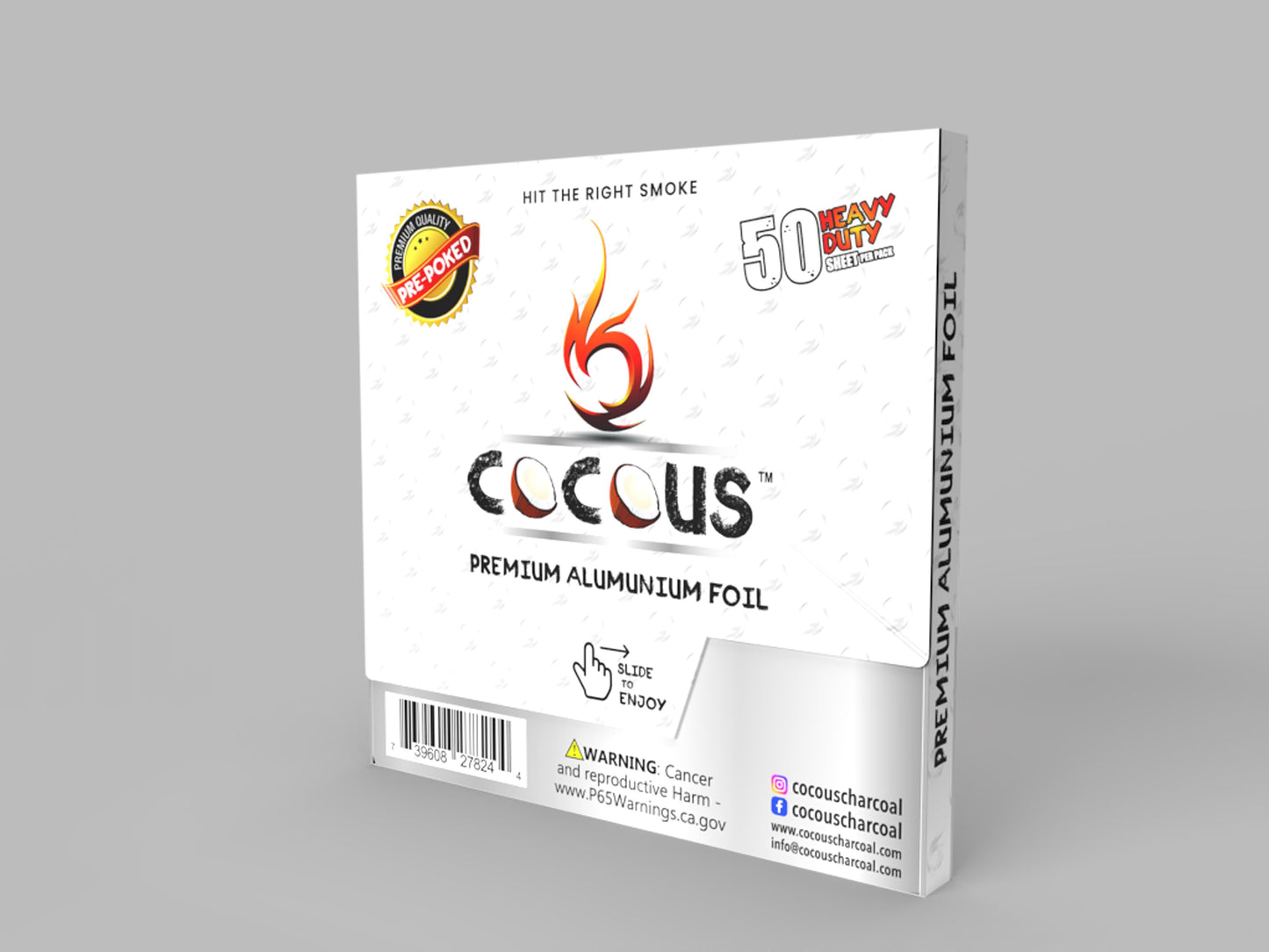 COCOUS Aluminum Pre-Poked Hookah Foil