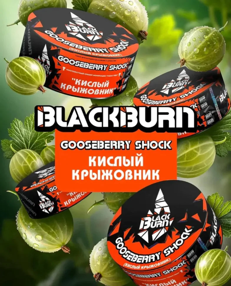 Black Burn Tobacco 200g- Gooseberry Shock