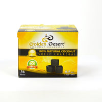 Golden Desert Coconut Charcoal 36pc (Cubes)