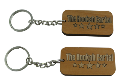 The Hookah Cartel Wooden Key Chain