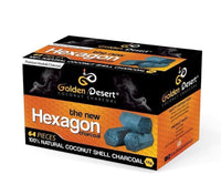 Golden Desert - Hexagon Charcoal