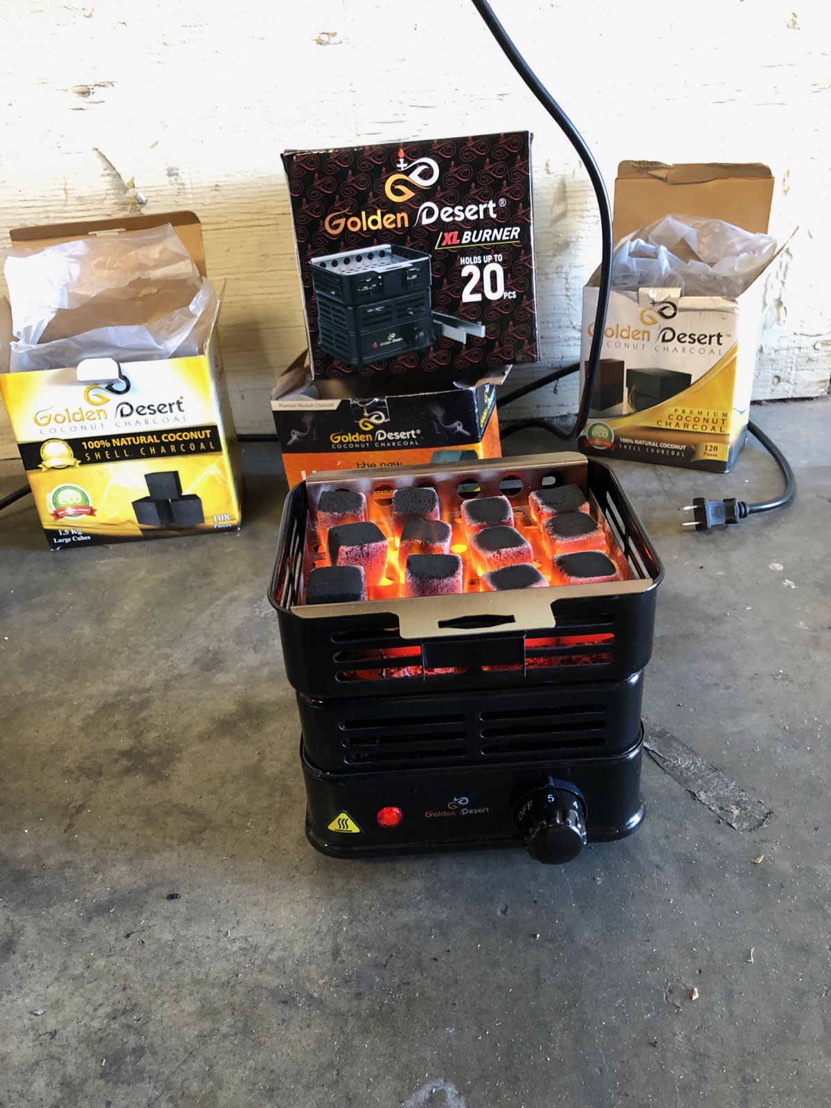 Golden Desert XL Charcoal Burner – 5StarHookah