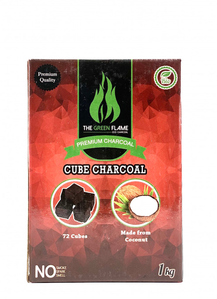Green Flame Charcoal 1KG (Cubes)
