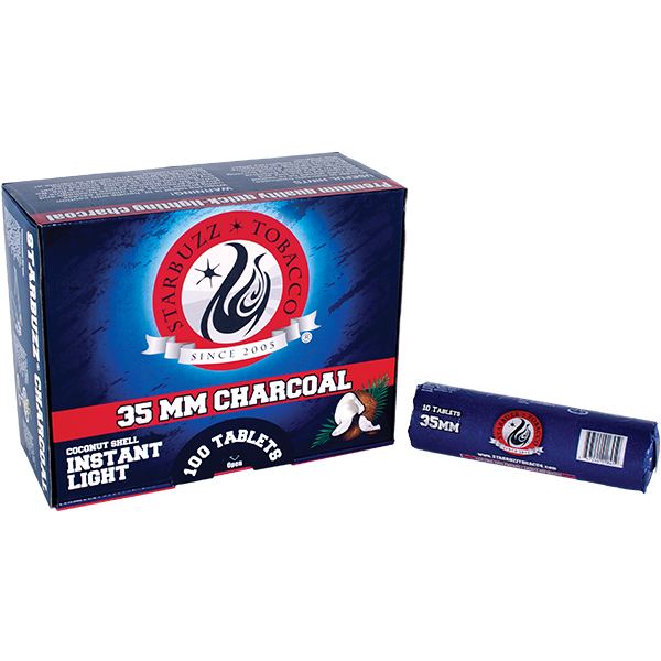 Starbuzz 35mm. All natural coconut Quicklight Charcoal