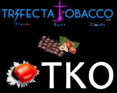 Not sold this way, Trifecta Tobacco dark is presented like this to show flavor names
