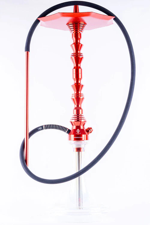 Silicon Hookah Head Music Note Design (Red)